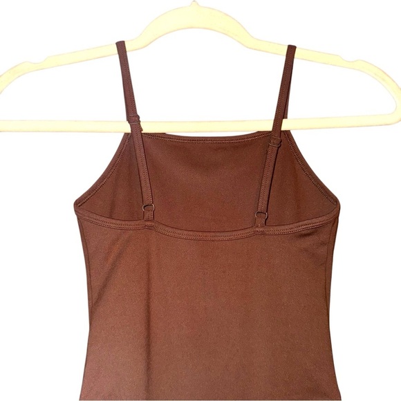 NWT GIRLFRIEND COLLECTIVE Brown Earth Cami Strappy Unitard Size XS - Picture 8 of 16